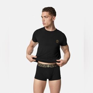 VERSACE Mens GRECA BORDER TRUNKS/Briefs/Underwear | Color: Black | NEW/NIB!!!!🖤